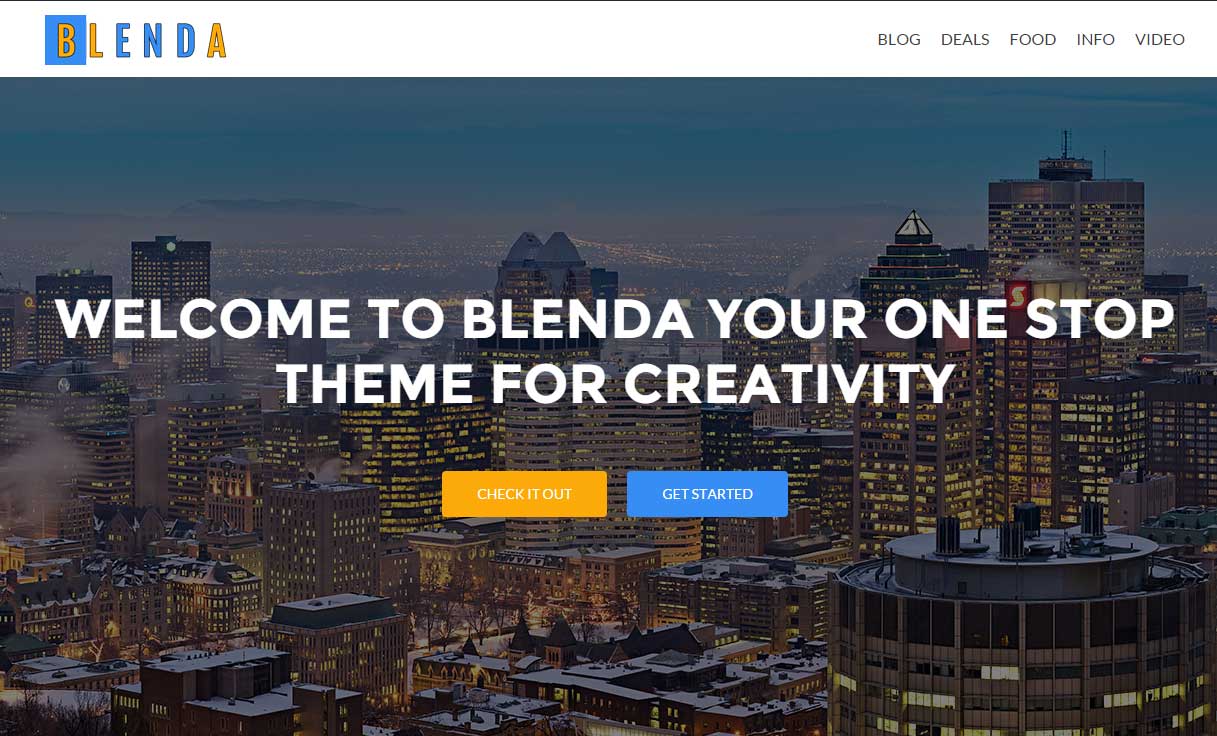 Blenda – New WordPress Theme