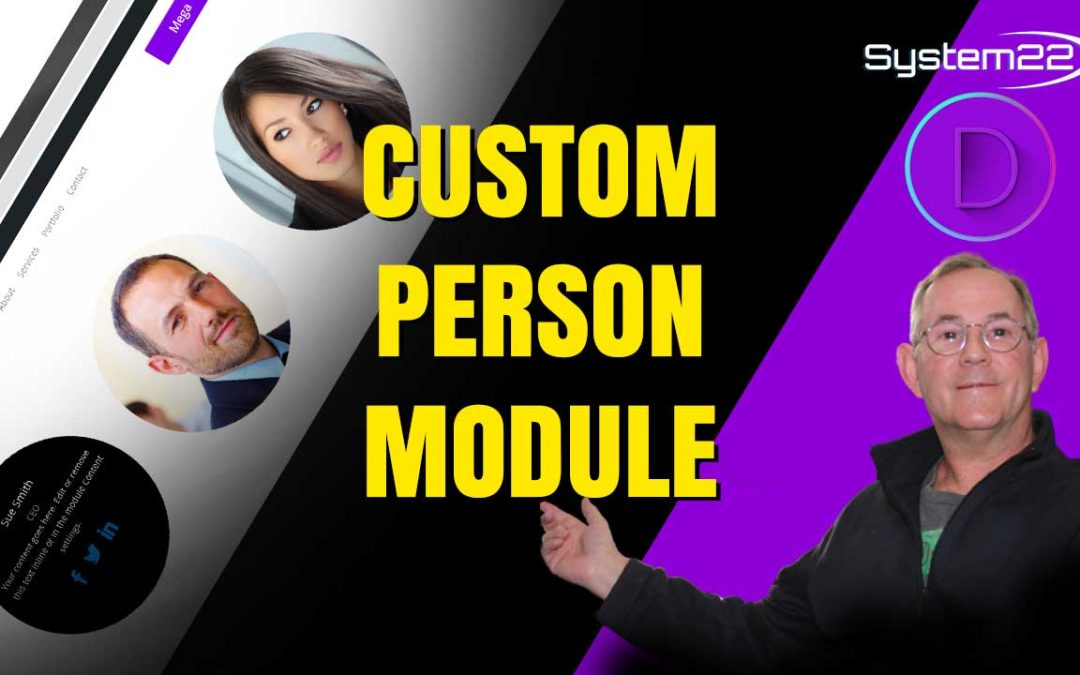 Divi Theme Custom Person Module