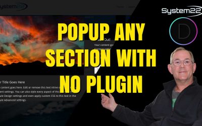 Divi Theme Popup Section With No Plugin