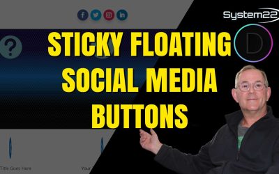 Divi Theme Sticky Floating Social Media Buttons WordPress