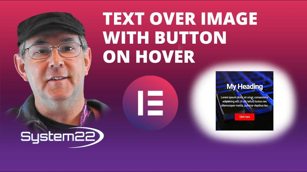 Elementor Text Over Image With Button On Hover