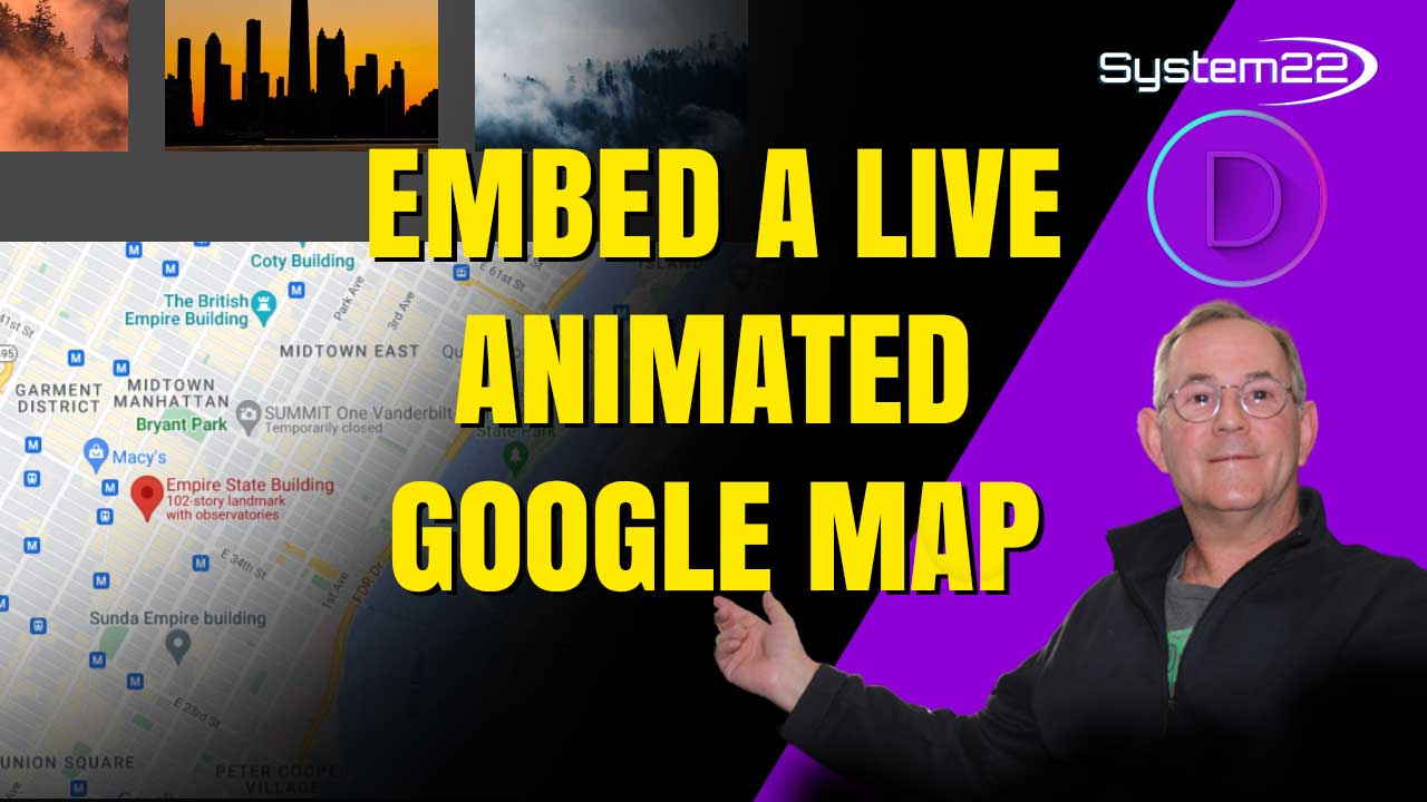 Embed Full Width Live Animated Google Map No API Key