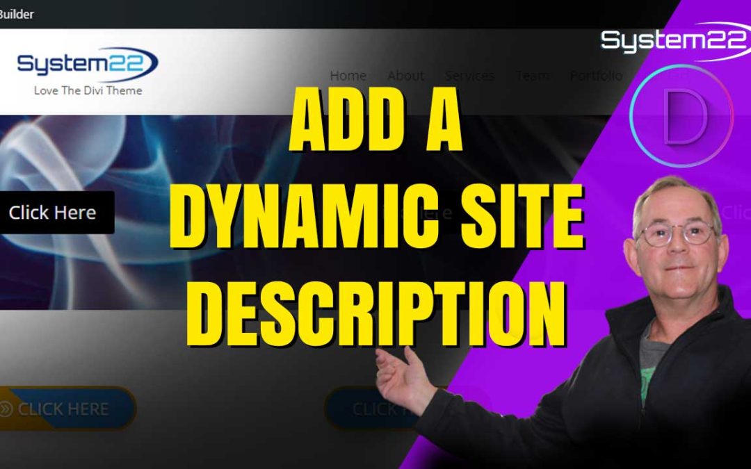 Add A Dynamic Site Description Under Your Logo