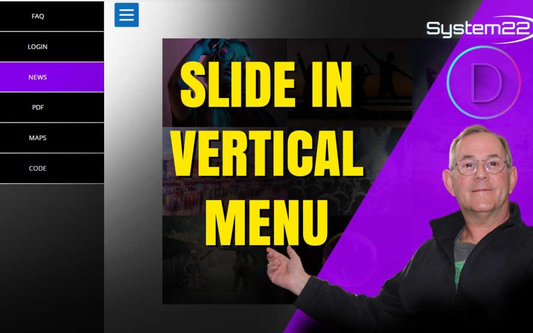 Advanced Tutorial Create a Slide In Vertical Menu with Divi Theme