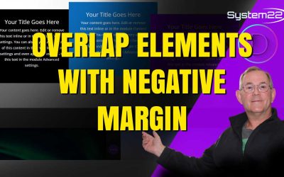 Divi Theme How To Overlap Elements With Negative Margin