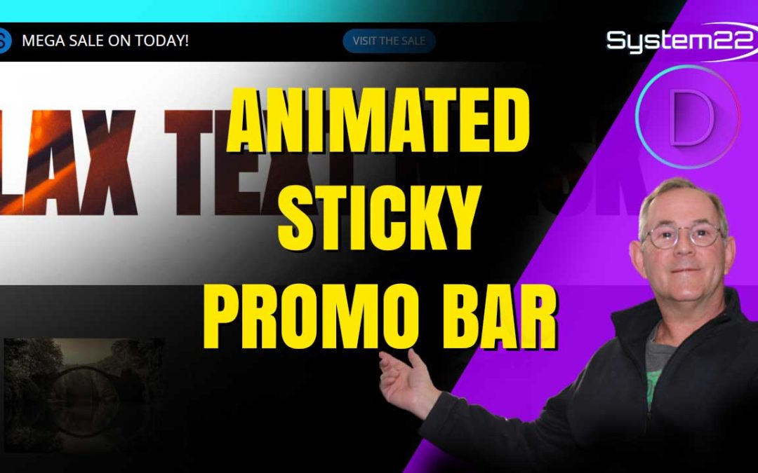 Divi Theme Tips How to Make an Animated Sticky Promo Bar