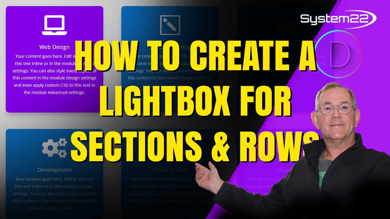 Divi Theme Tips and Tricks How to Create a Lightbox for Sections and Rows