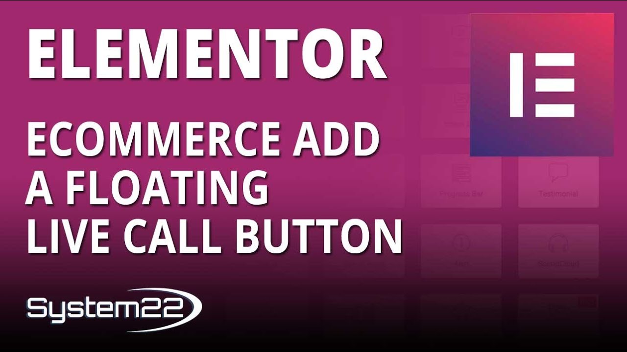Elementor Ecommerce Add A Floating Live Call Button