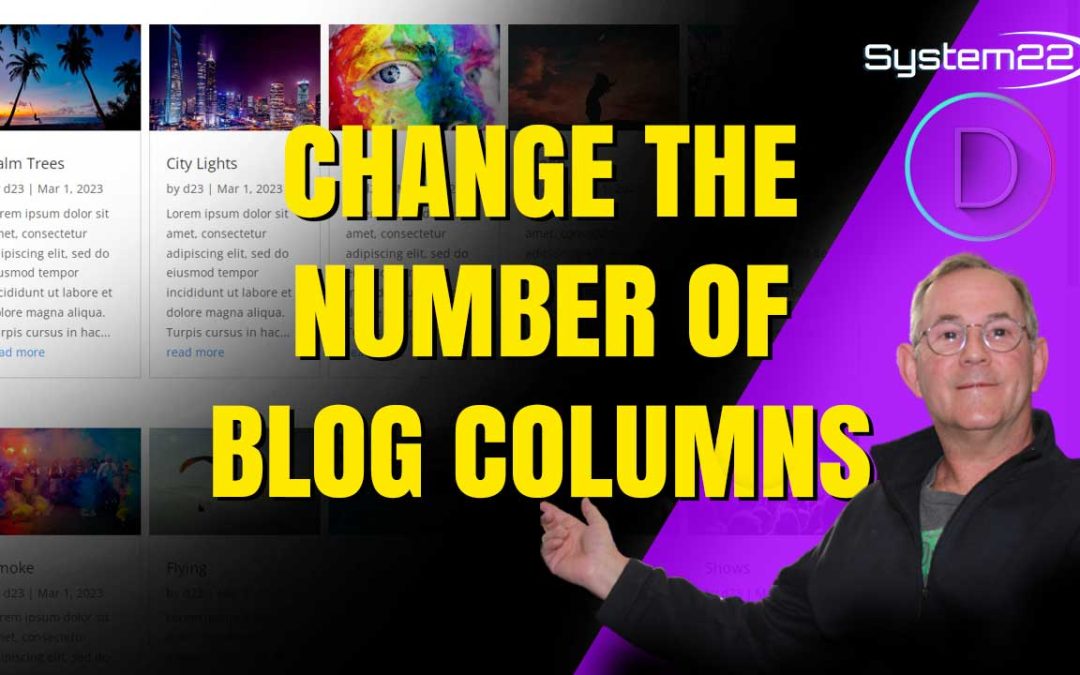 Divi Theme Tips How to Change Your Blog Column Number
