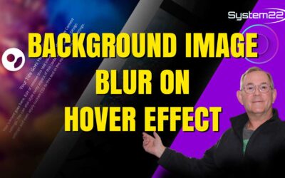 Divi Theme Section Background Image Blur On Hover Effect