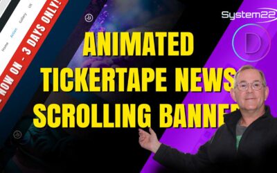 Divi Theme Animated Tickertape News Scrolling Banner