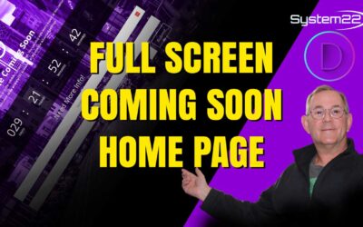 Divi Theme Create A Full Screen Coming Soon Page