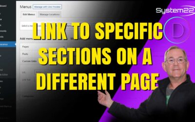 Divi Theme How To Link To Specific Sections On A Different Page