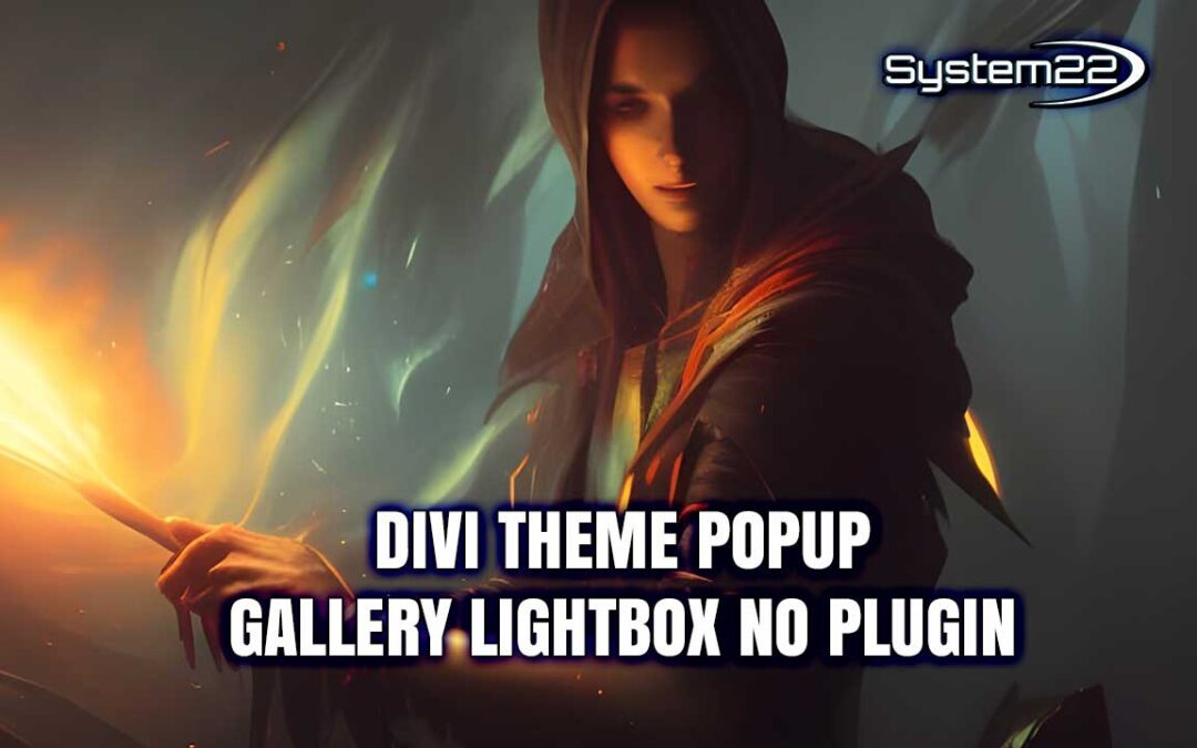 Divi Theme Popup Gallery Lightbox No Plugin