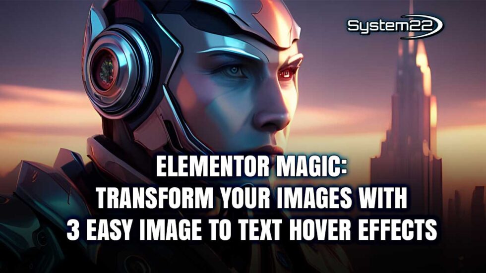 Transform Your Images with 3 Easy Image to Text Hover Effects