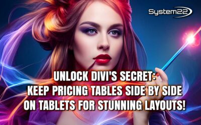 Unlock Divi’s Secret: Keep Pricing Tables Side by Side on Tablets for Stunning Layouts!