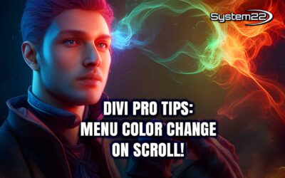 Divi Pro Tips: Menu Color Change on Scroll!
