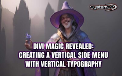 Divi Magic Revealed: Creating a Vertical Side Menu with Vertical Typography