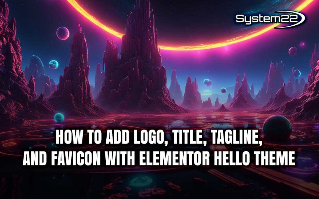 Branding Essentials: How to Add Logo, Title, Tagline, and Favicon with Elementor Hello Theme