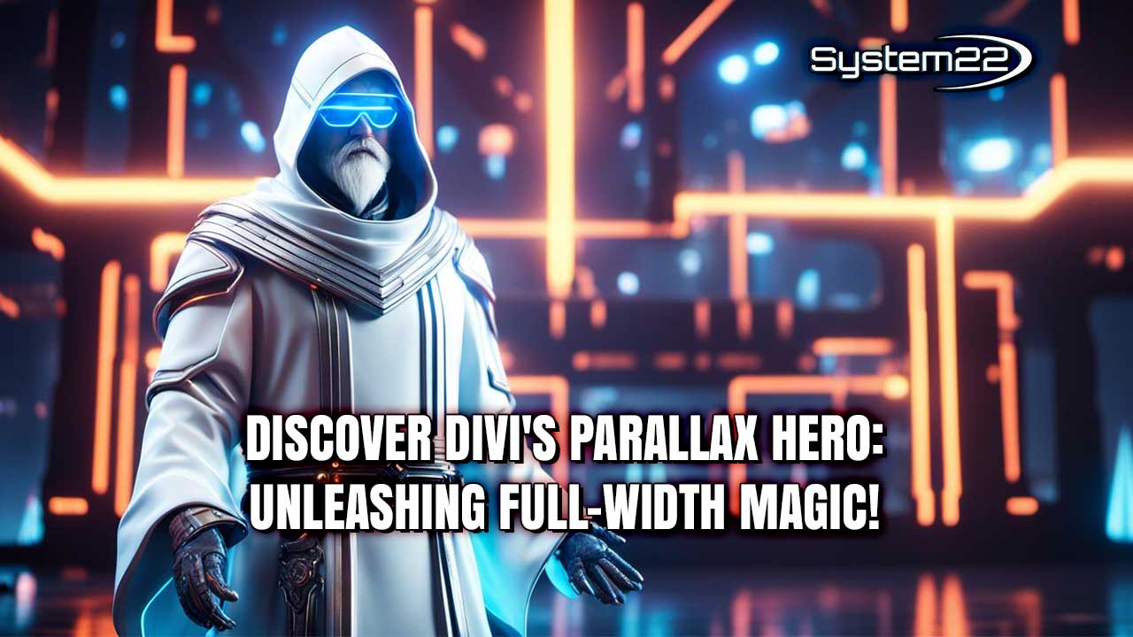 Discover Divi's Parallax Hero: Unleashing Full-Width Magic!