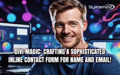Divi Magic: Crafting a Sophisticated Inline Contact Form for Name and Email!